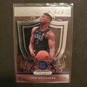 2019-20 Panini Prizm Draft Picks Zion Williamson Crusade # 51